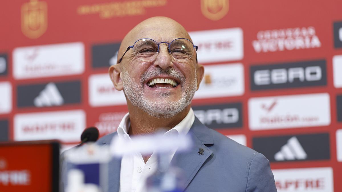 El seleccionador nacional, Luis de la Fuente, este viernes en la Ciudad del Fútbol de Las Rozas.