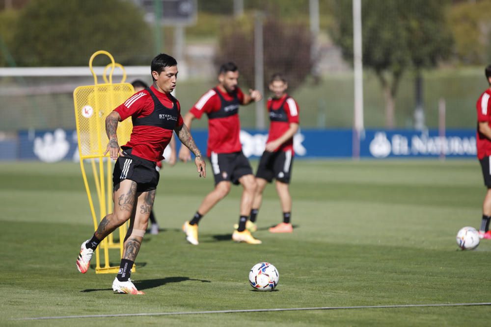 Entrenamiento de Osasuna en Tajonar el 19 agosto d