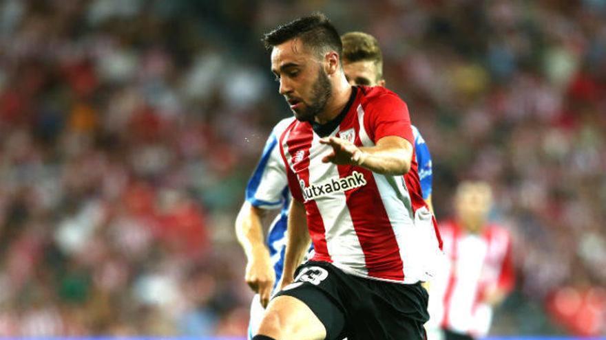 Unai López, en una acción ante el Leganés en la jornada inaugural de liga.