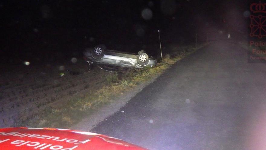 Tres menores implicados en un accidente de tráfico en Cadreita: el conductor no tenía carné