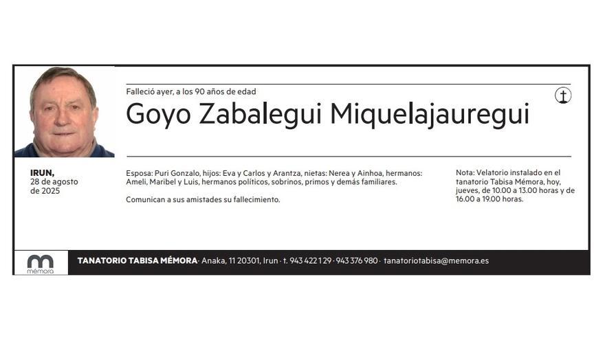 Goyo Zabalegui Miquelajauregui