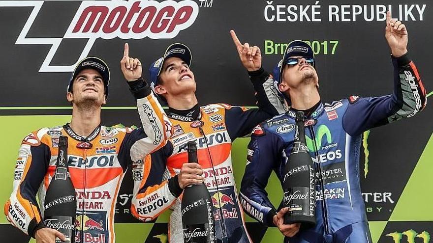Pedrosa: &quot;Tres españoles en el podio de MotoGP, el mejor tributo a Nieto&quot;