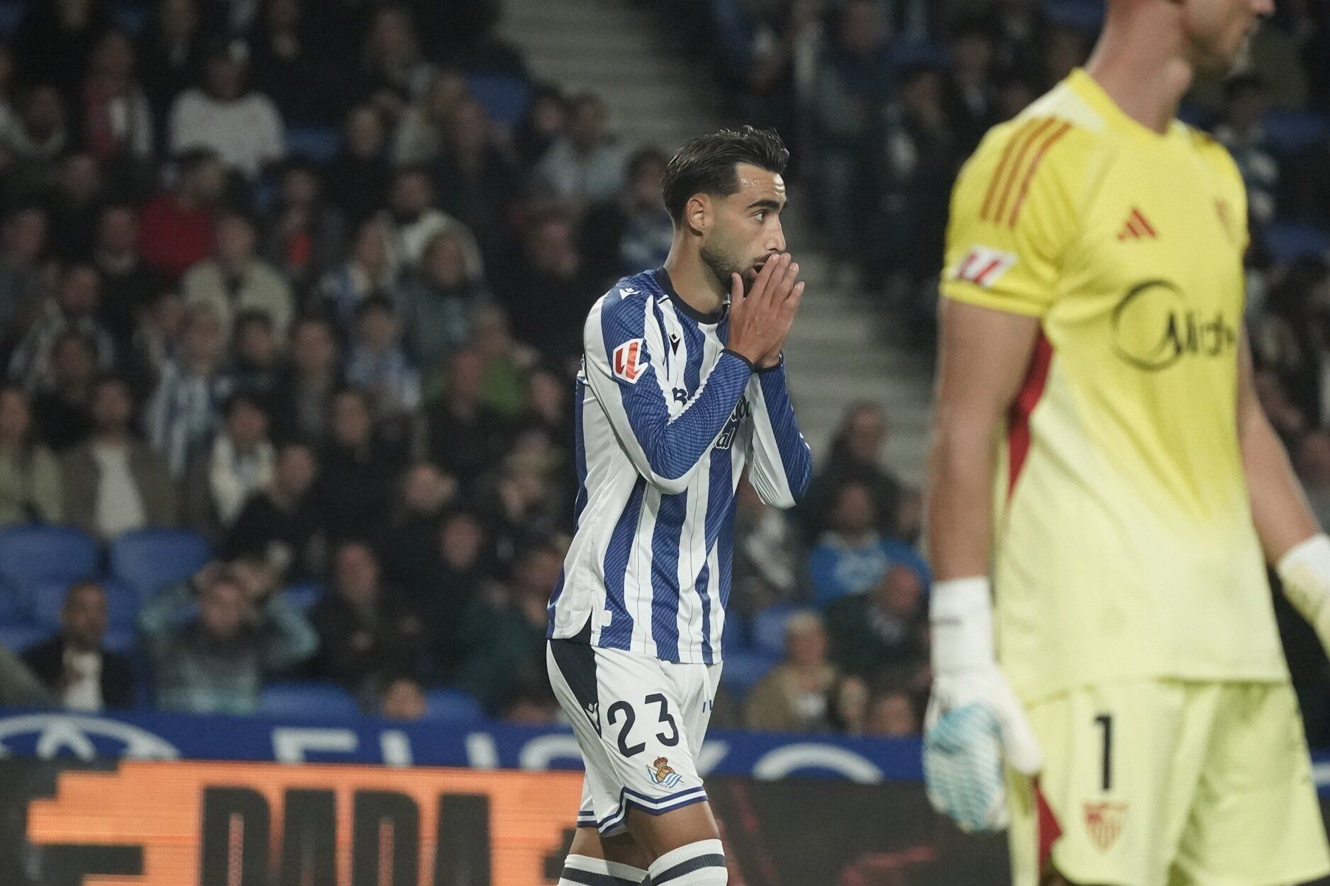 Las mejores imágenes del partido entre la Real y el Sevilla