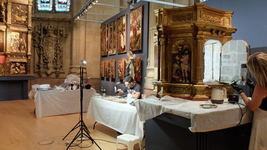 El Museo de Arte Sacro da a conocer el proceso de restauración de obras de arte