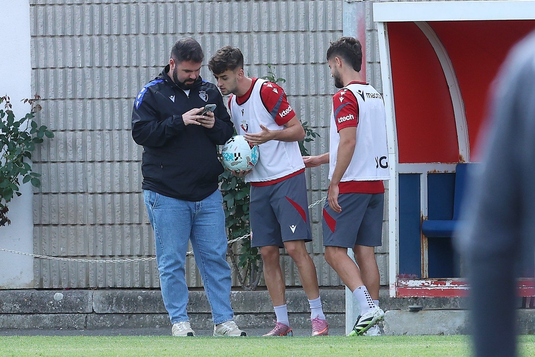 Entrenamiento de Osasuna a dos días del partido ante el Espanyol en Barcelona