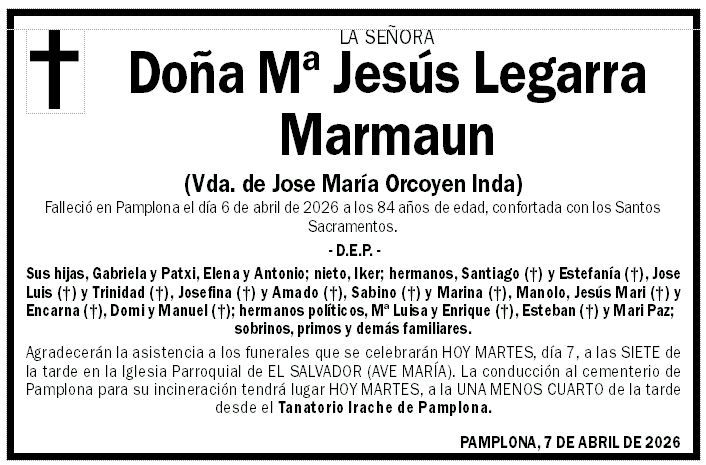 Mª Jesús Legarra Marmaun