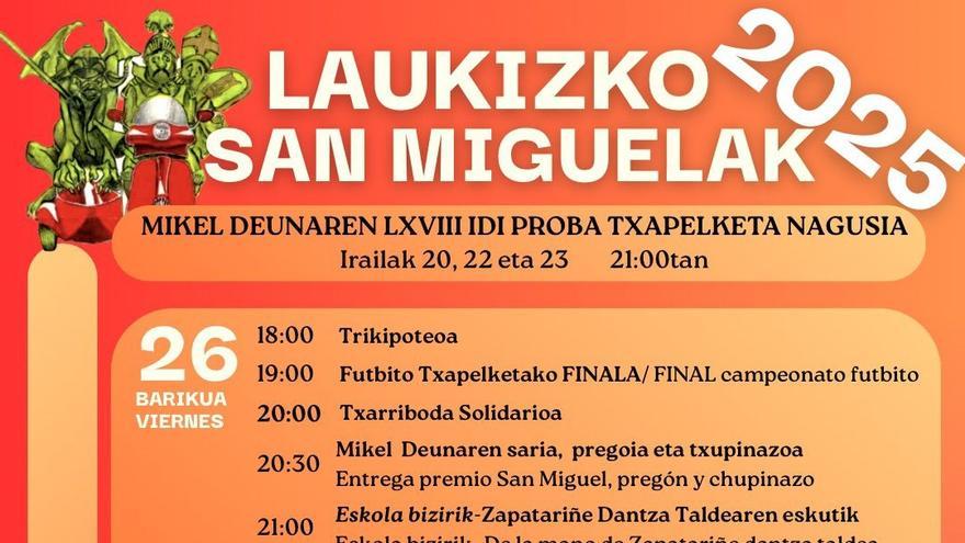 Laukiz se prepara para las fiestas de San Miguel