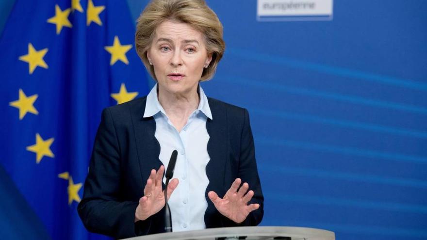 La presidenta de la Comisión Europea, Ursula Von der Leyen