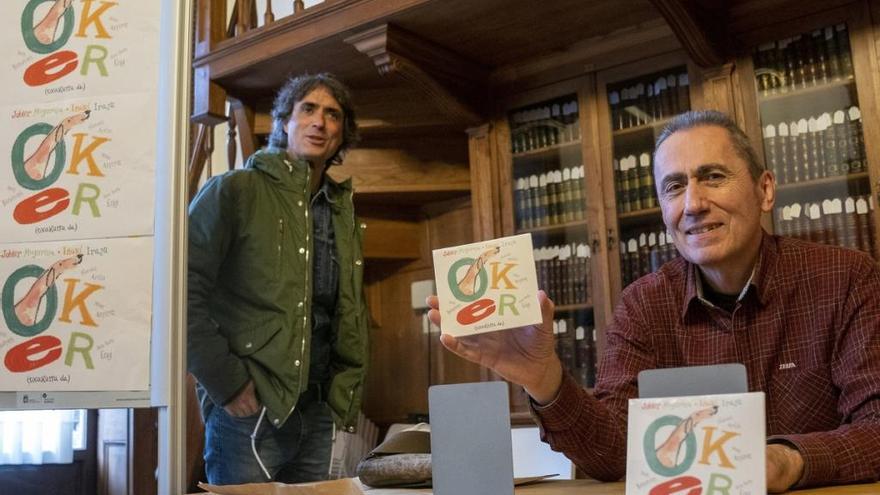 Javier Muguruza en la presentación de su último disco.