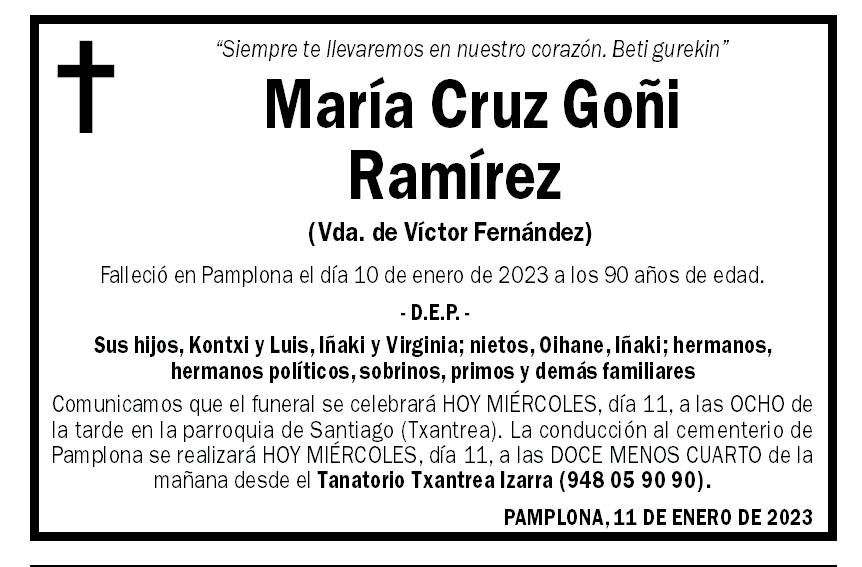 María Cruz Goñi Ramírez