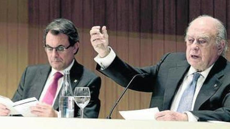 Artur Mas y Jordi Pujol en un acto de CiU.