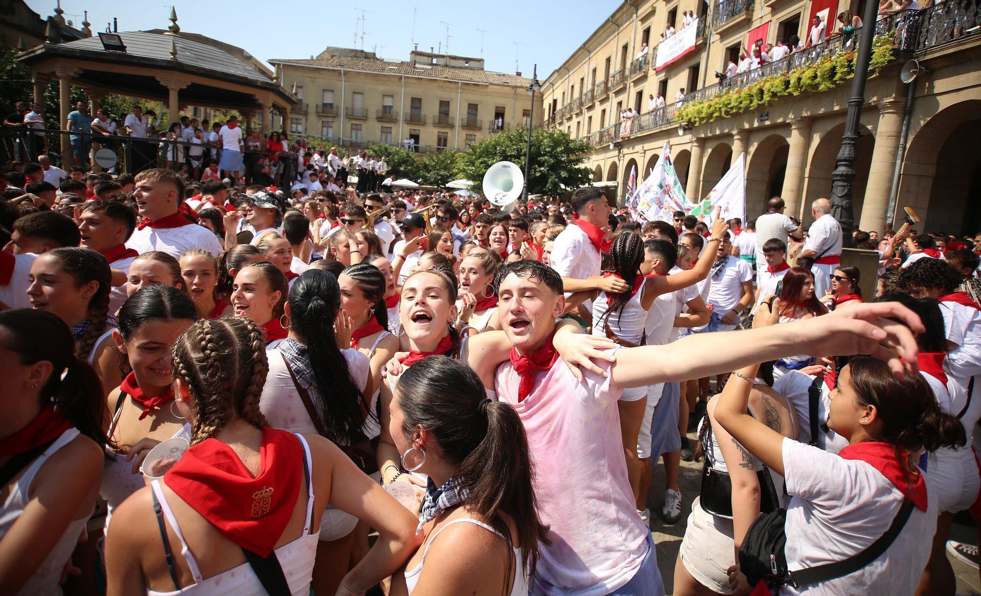 Fotos del chupinazo de Tafalla