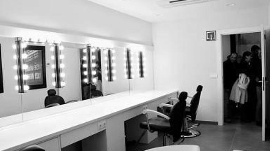 Uno de los camerinos.