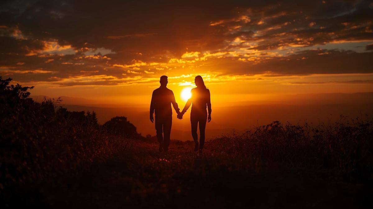 Amanecer simbólico que representa la reconciliación y la paz interior.