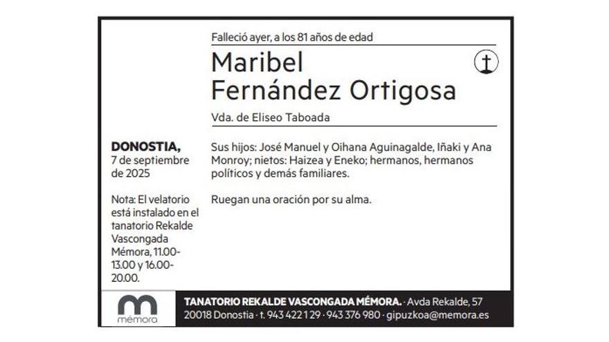 Maribel Fernández Ortigosa