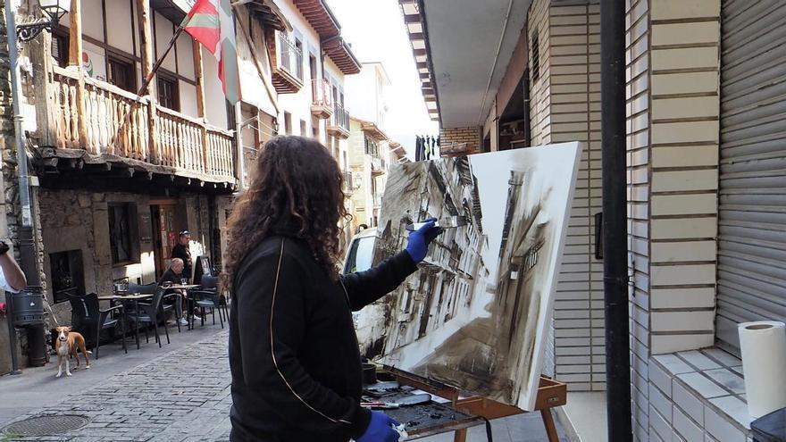 Artziniega acoge este domingo su certamen de pintura al aire libre