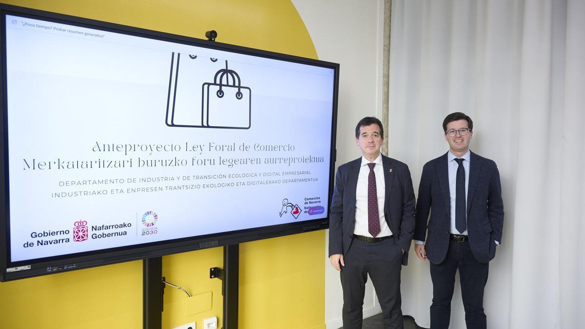Presentación del anteproyecto de ley foral del comercio.