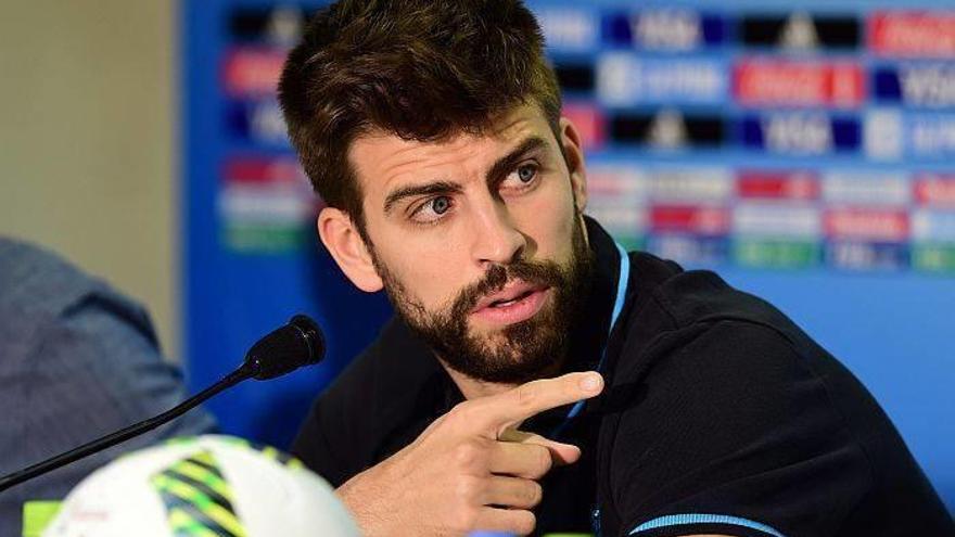 Rueda de prensa de Gerard Pique