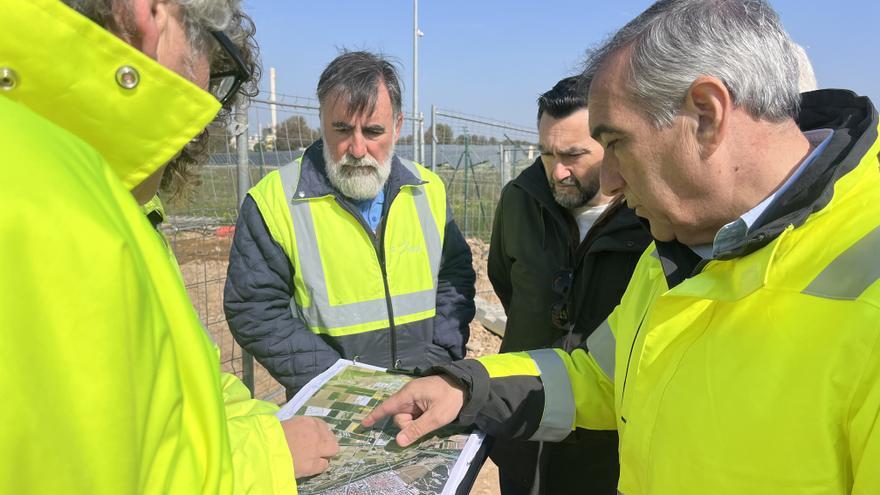 A punto de culminarse la conexión del polígono El Saso de Caparroso con la depuradora del Bajo Arga
