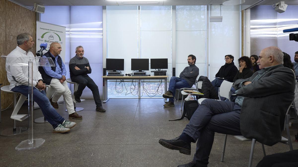 Presentación del proyecto Biocompas hoy en Pamplona.