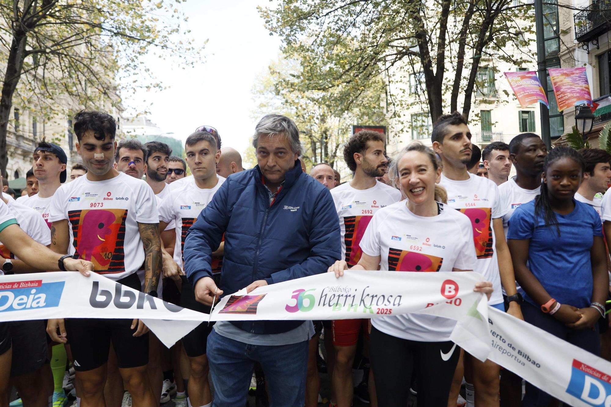 En imágenes: la Herri Krosa calienta motores en Bilbao