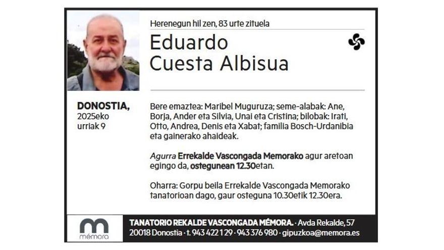 EDUARDO CUESTA ALBISUA