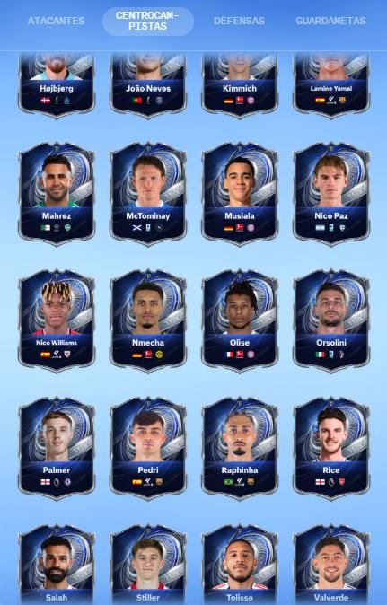 Algunos de los jugadores que se pueden votar