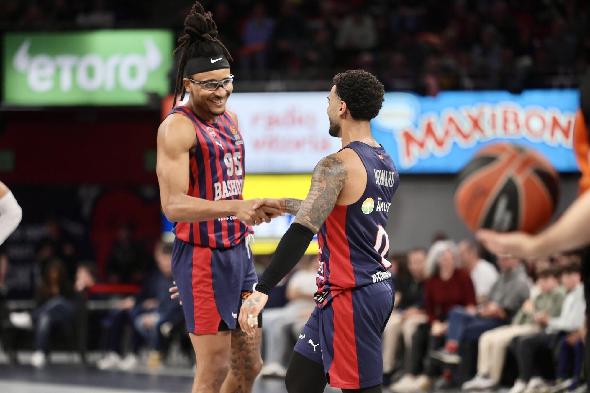 Las imágenes del Baskonia-Asvel de Euroliga en el Buesa Arena