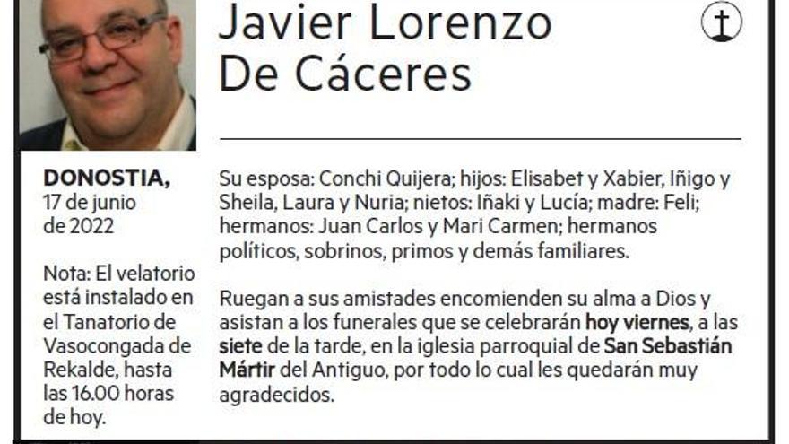 Javier Lorenzo De Cáceres