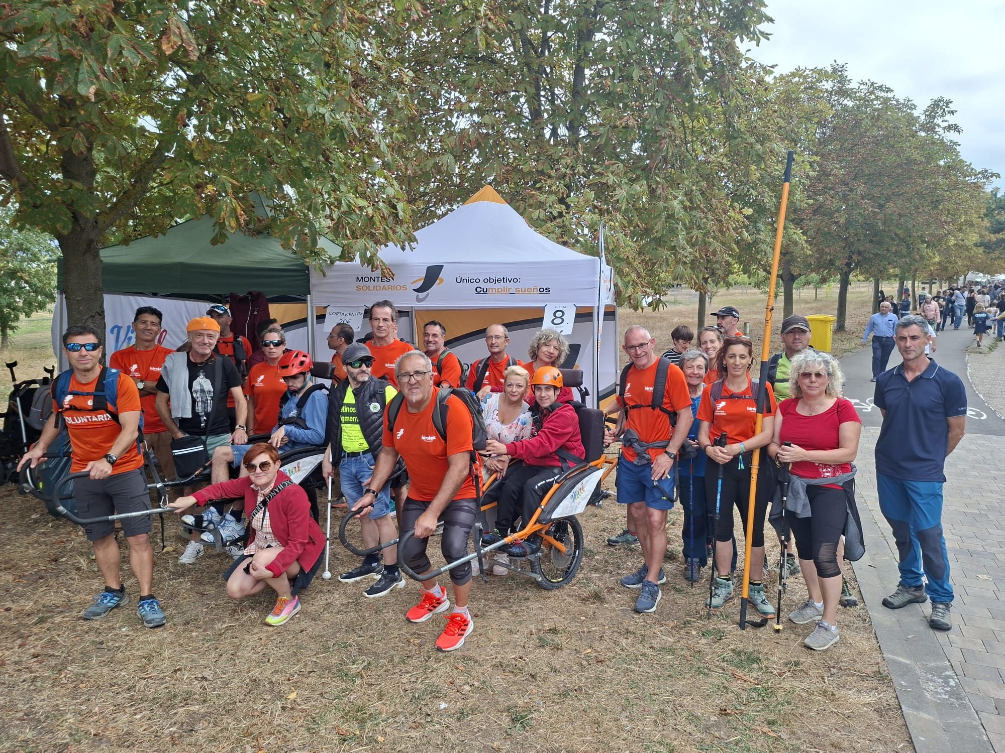 En imágenes: Reto en Olarizu con Montes Solidarios