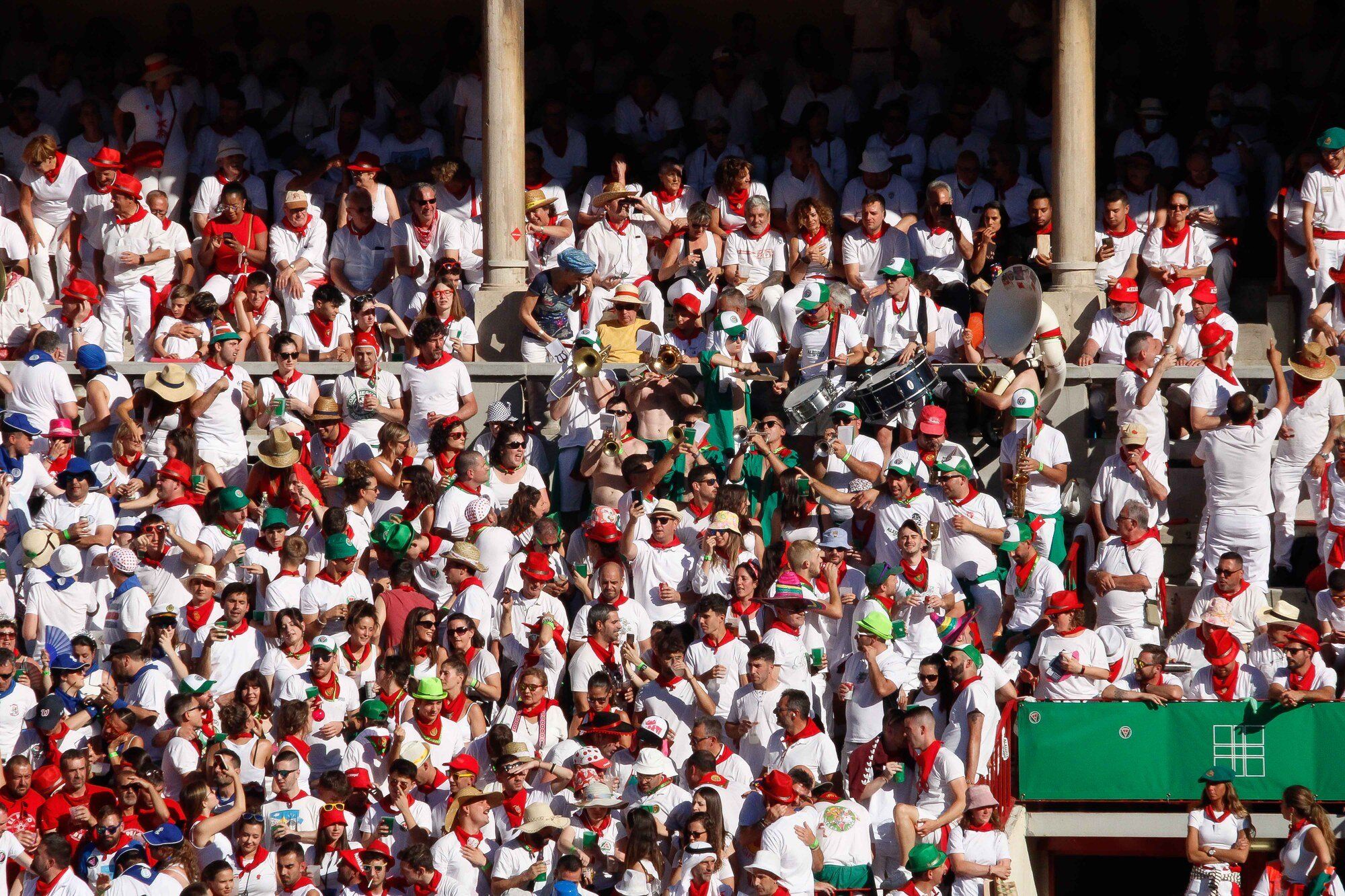 Ambiente en la Plaza de Toros el día 8 de julio