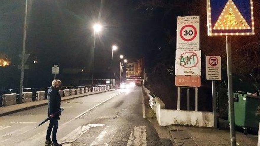Dos señales se han instalado en la entrada sur de Altsasu.