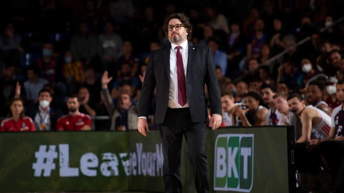 Trinchieri, durante un partido de su etapa anterior en el Bayern de Múnich