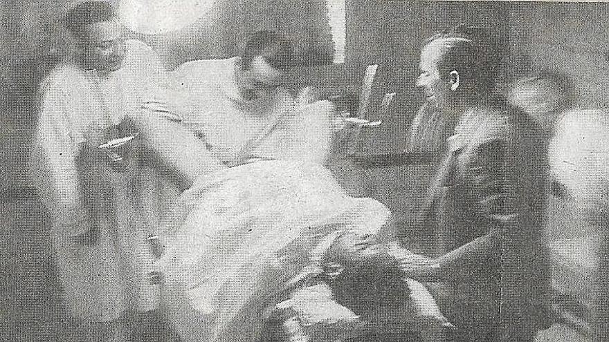 En la enfermería de la Plaza. 