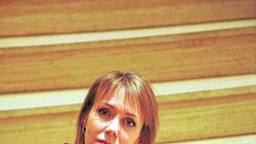 La escritora Asa Larsson, ayer en Barcelona.