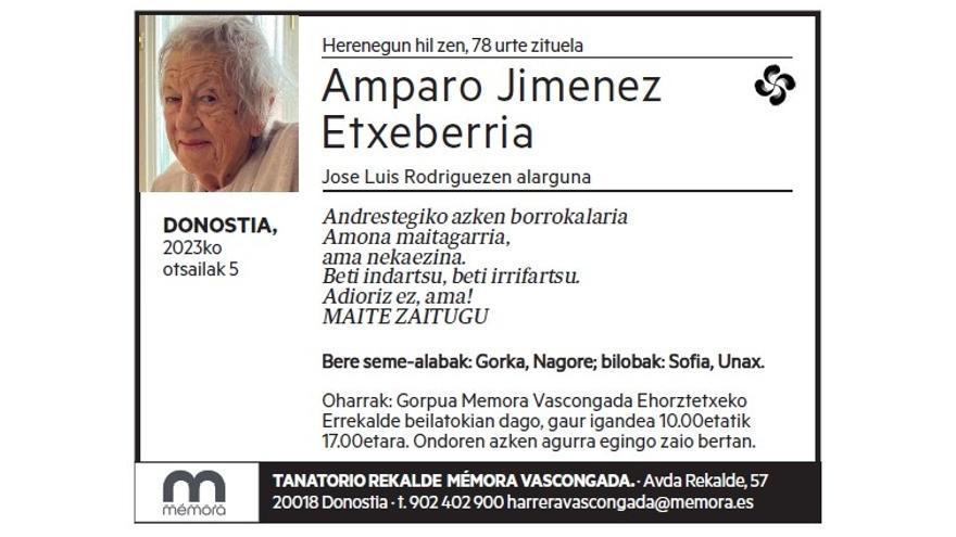 AMPARO JIMENEZ ETXEBERRIA