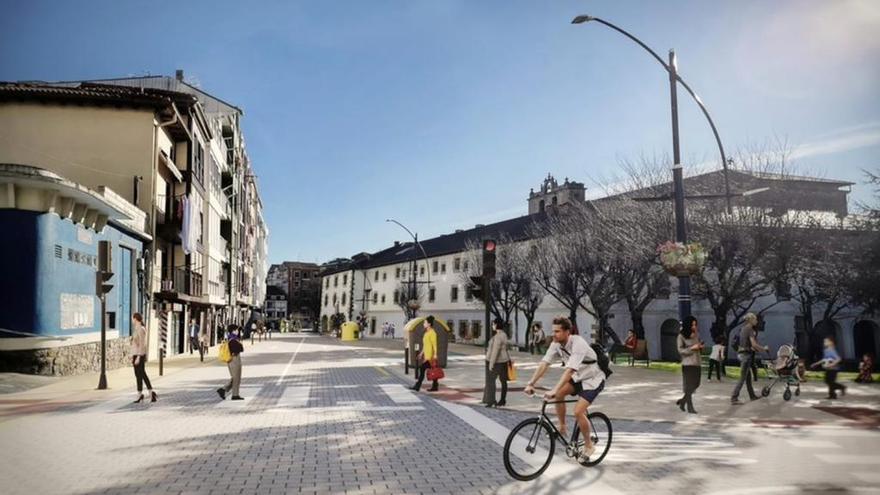 Bermeoko erdiguneko lanak abuzturako amaitzea espero dute