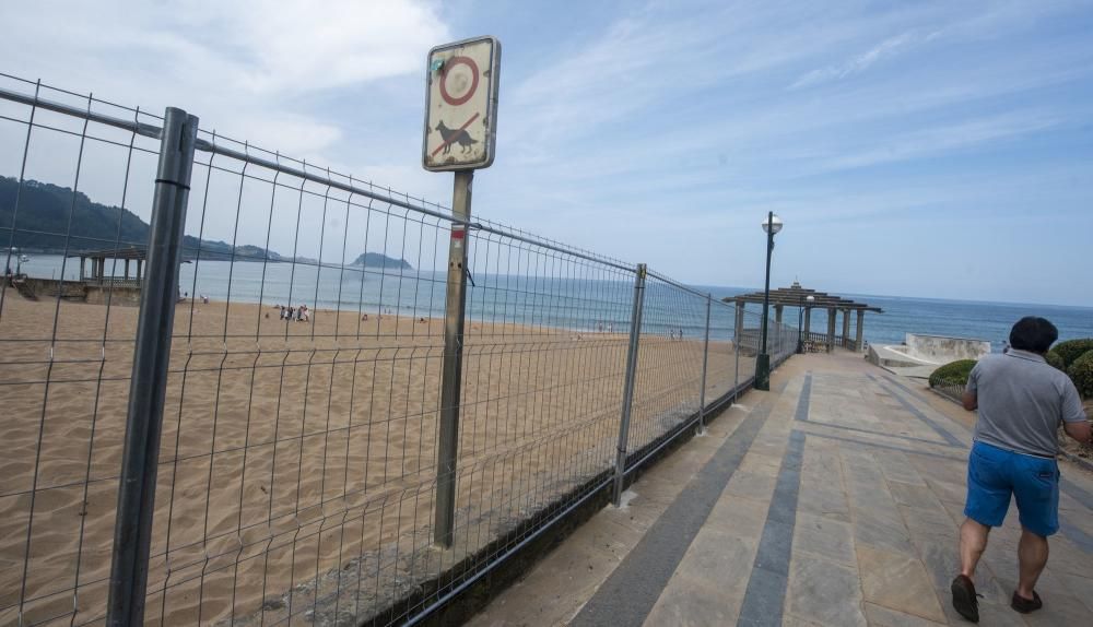 Zarautz se prepara para una temporada de playas atípica