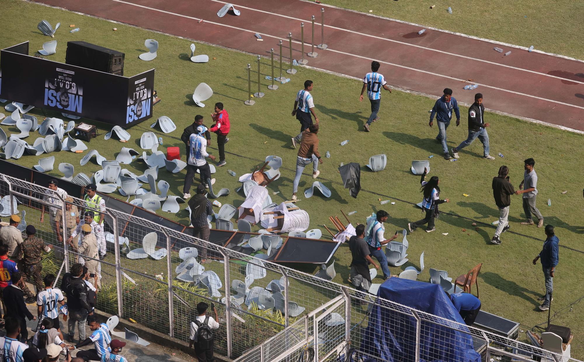 Imágenes de la visita de Messi a India