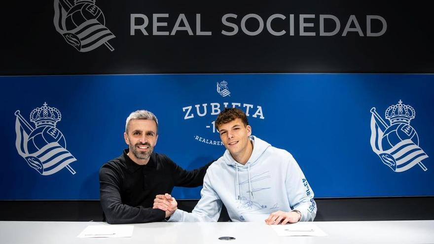 Theo Folgado renueva con la Real Sociedad hasta 2028
