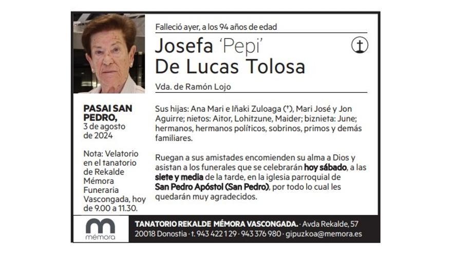 JOSEFA DE LUCAS TOLOSA