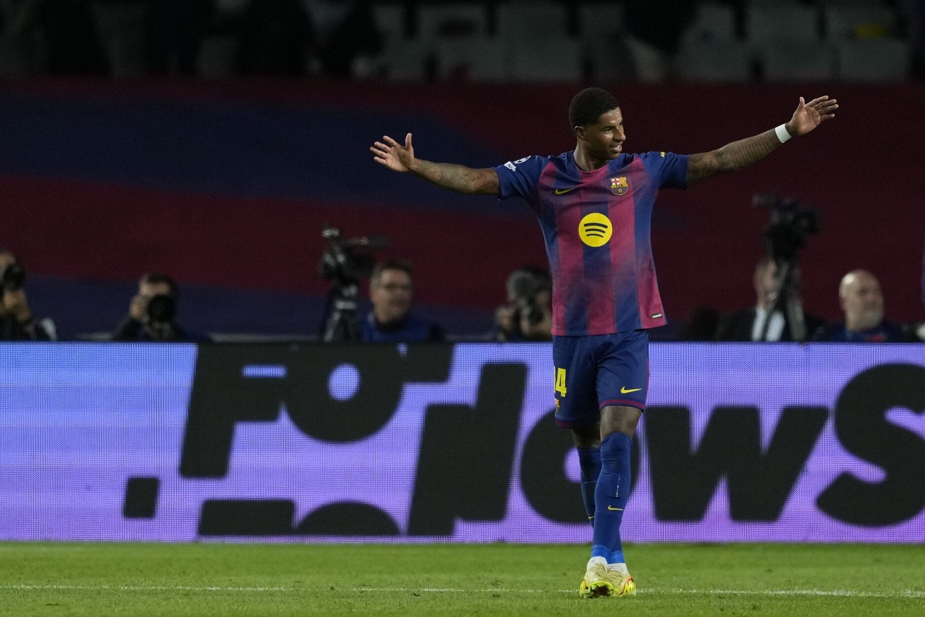 Imágenes del partido del Barcelona vs Olympiacos