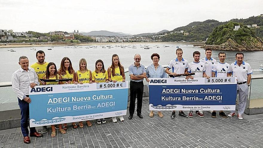Orio y Donostiarra reciben el VII premio Adegi Nueva Cultura
