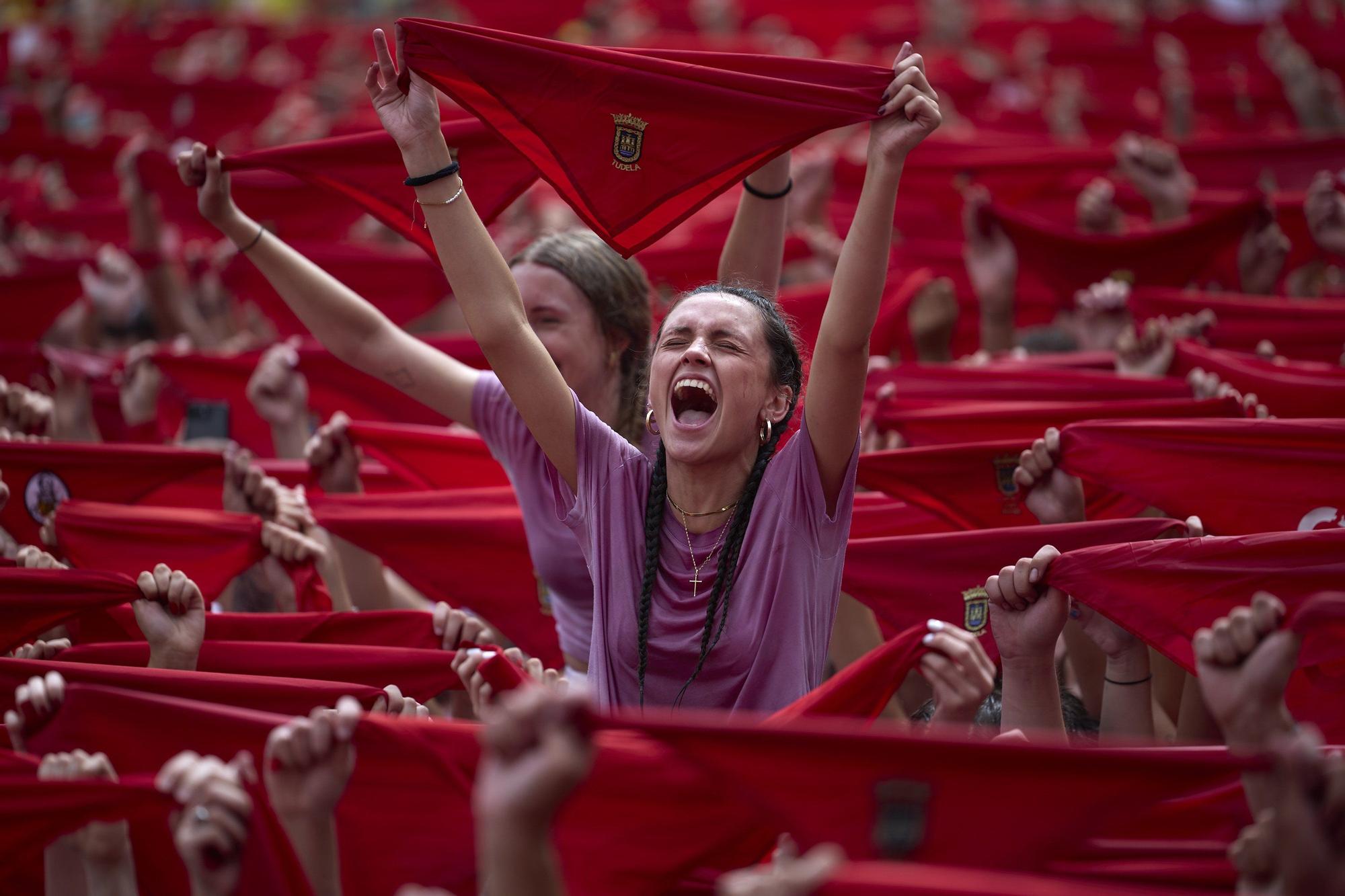 Fotos del cohete de las fiestas de Tudela 2025