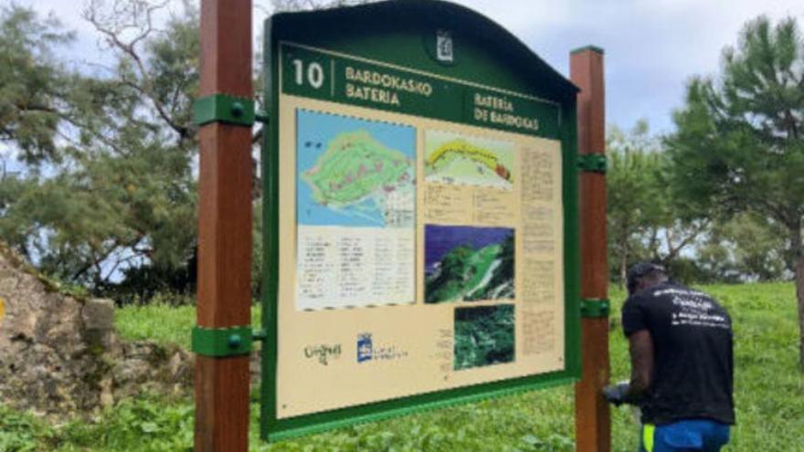 Donostiako Udalak Urgulleko informazio plakak konpondu ditu 6.000 euro gastatuta