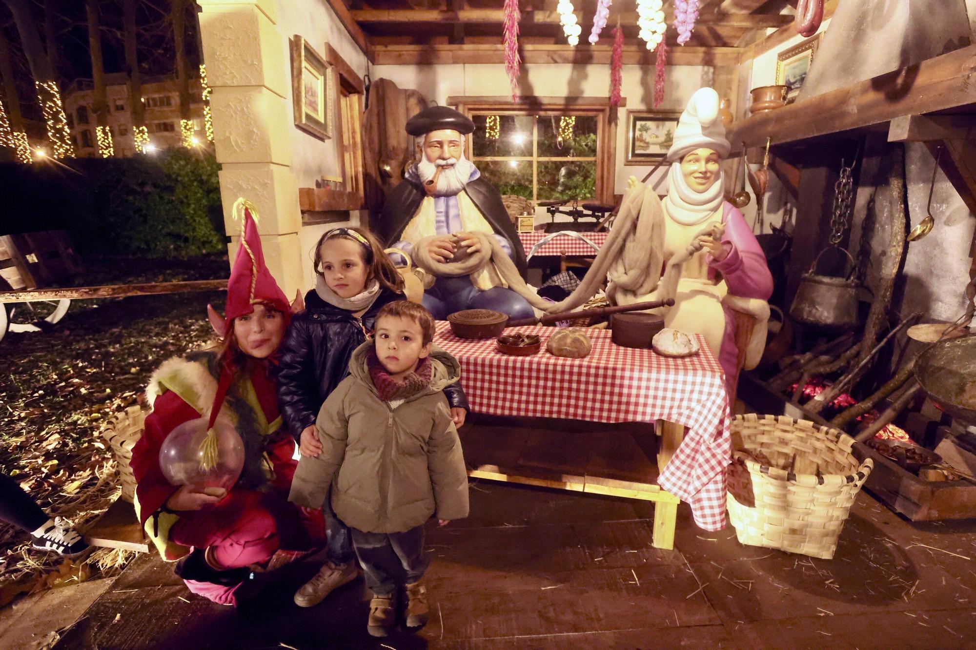 Olentzero se instala en su baserri en el Palacio Zulueta