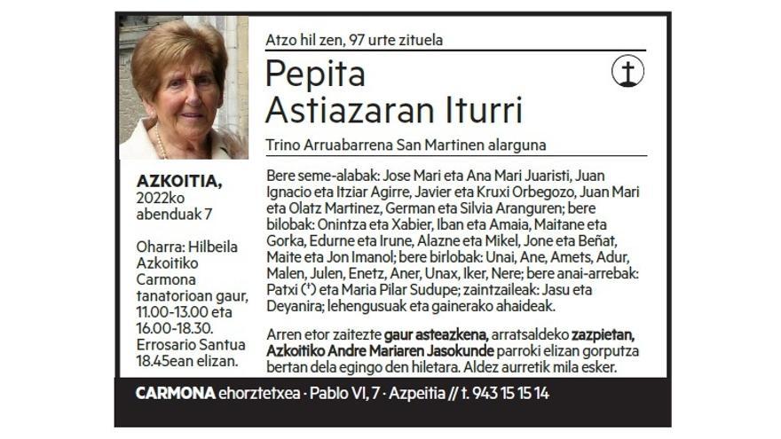 Pepita Astiazaran Iturri