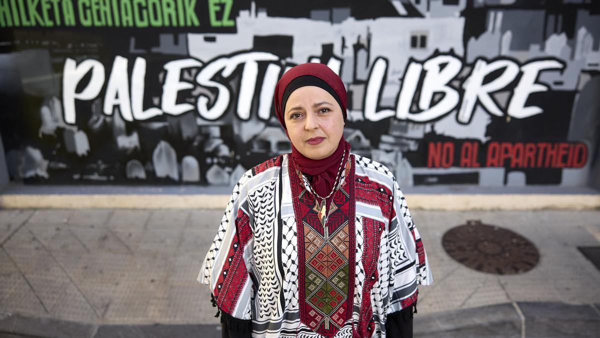 Ola Arafat, presidenta de Salam Gaza Nafarroa. Ola Arafat, presidenta de Salam Gaza Nafarroa.