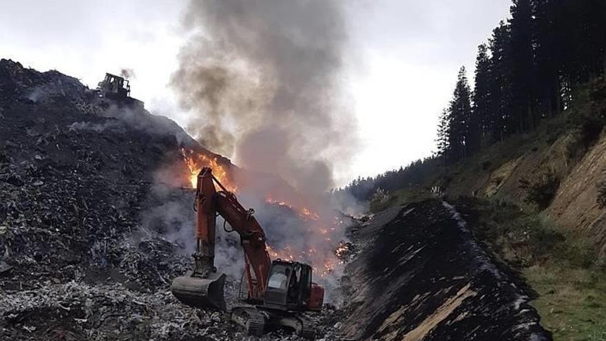 El fuego de esta semana es el tercero que se produce desde el verano. Foto: Zallako Udala
