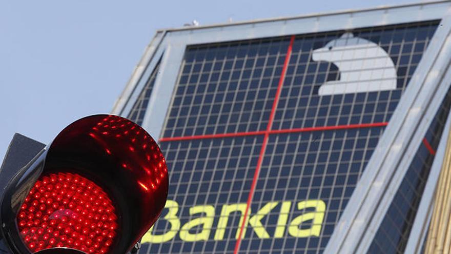 Vista de la torre de Bankia en la madrileña Plaza de Castilla.